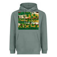 Sage St. Patrick's Day leopard cowhide shamrock tumbler Heavyweight Hoodie - Neo Western
