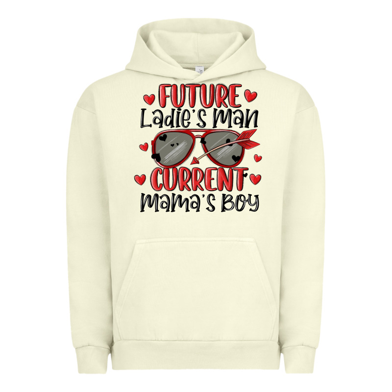 Future Ladies Man Current Mamas Boy Urban Hoodie by MaliasSmallBusiness | Teevron
