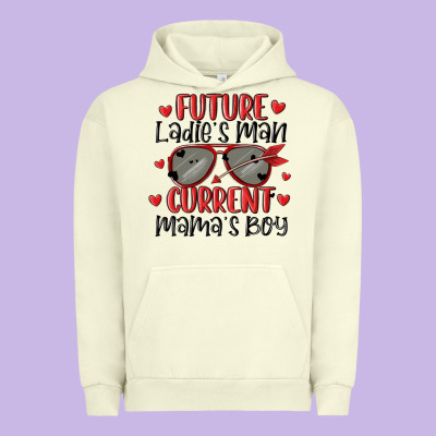 Future Ladies Man Current Mamas Boy Urban Hoodie Designed By Maliassmallbusiness