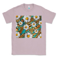 Lilac Leopard And Tiger Daisy Classic Tee - RanaPortraitStore