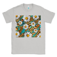 Moon Dust Leopard And Tiger Daisy Classic Tee - RanaPortraitStore