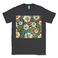 Smoke Leopard And Tiger Daisy Classic Tee - RanaPortraitStore