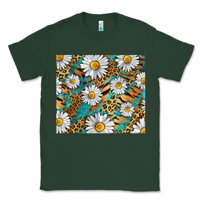 Leopard And Tiger Daisy Classic Tee by RanaPortraitStore | Teevron