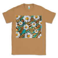 Toasted Coconut Leopard And Tiger Daisy Classic Tee - RanaPortraitStore