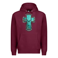 Burgundy turquoise gemstone cross Premium Hoodie - Jasminsmagicworld