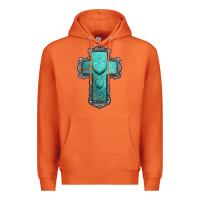 Carrot turquoise gemstone cross Premium Hoodie - Jasminsmagicworld