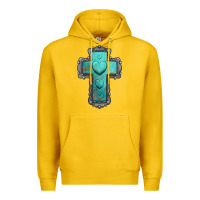 Lemon turquoise gemstone cross Premium Hoodie - Jasminsmagicworld