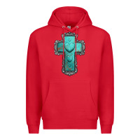 Red turquoise gemstone cross Premium Hoodie - Jasminsmagicworld