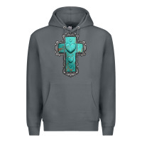 Rock turquoise gemstone cross Premium Hoodie - Jasminsmagicworld