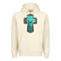 Turquoise Gemstone Cross Premium Hoodie | Teevron