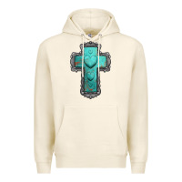 Tofu turquoise gemstone cross Premium Hoodie - Jasminsmagicworld