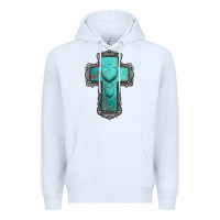 White turquoise gemstone cross Premium Hoodie - Jasminsmagicworld