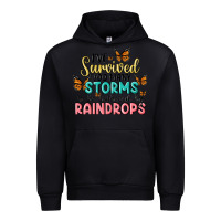 Black i have survived too many storms to be bothered by raindrops malia Urban Hoodie - MaliasSmallBusiness