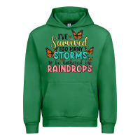 Emerald i have survived too many storms to be bothered by raindrops malia Urban Hoodie - MaliasSmallBusiness