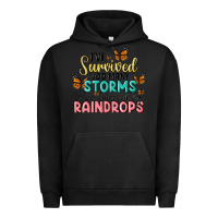 Pigment Black i have survived too many storms to be bothered by raindrops malia Urban Hoodie - MaliasSmallBusiness