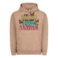 Pigment Burro i have survived too many storms to be bothered by raindrops malia Urban Hoodie - MaliasSmallBusiness
