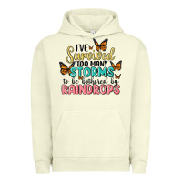 Pigment Pistachio i have survived too many storms to be bothered by raindrops malia Urban Hoodie - MaliasSmallBusiness