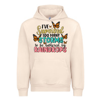 Sandshell i have survived too many storms to be bothered by raindrops malia Urban Hoodie - MaliasSmallBusiness