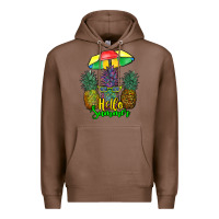 Chestnut hello summer pineapples Premium Hoodie - RanaPortraitStore