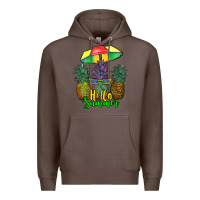 Coffee hello summer pineapples Premium Hoodie - RanaPortraitStore