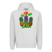 Dove Grey hello summer pineapples Premium Hoodie - RanaPortraitStore