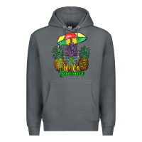 Rock hello summer pineapples Premium Hoodie - RanaPortraitStore