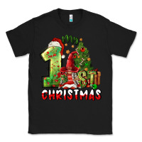 Black first christmas Classic Tee - FaDigitalArtStudio