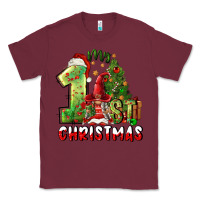 Burgundy first christmas Classic Tee - FaDigitalArtStudio