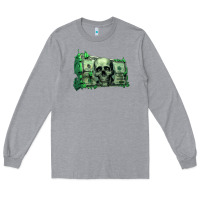 Heather Grey money Long Sleeve Tee - Unal Design