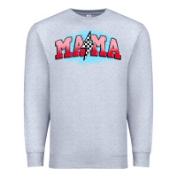 Heather Grey mama lightning bolt Premium Sweatshirt - JahusDesignShop