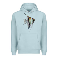 Blue Mist Angelfish Premium Hoodie - LillyAllenDesigns