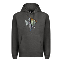 Charcoal Heather Angelfish Premium Hoodie - LillyAllenDesigns