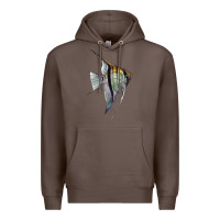 Coffee Angelfish Premium Hoodie - LillyAllenDesigns