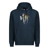 Navy Angelfish Premium Hoodie - LillyAllenDesigns