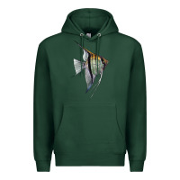 Sports Green Angelfish Premium Hoodie - LillyAllenDesigns