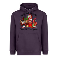 Plum its the most wonderful time of the year Heavyweight Hoodie - FaDigitalArtStudio