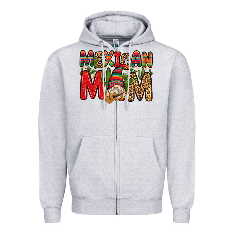 Mexican Mom Gnome Zipper Hoodie by Zillion Design Studio | Teevron