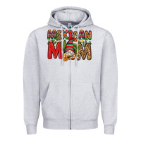 Heather Grey mexican mom gnome Zipper Hoodie - Zillion Design Studio