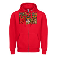 Red mexican mom gnome Zipper Hoodie - Zillion Design Studio