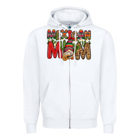 White mexican mom gnome Zipper Hoodie - Zillion Design Studio