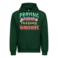 Forest Green prying mama raising warriors malia Urban Hoodie - MaliasSmallBusiness