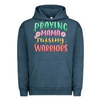 Pigment Midnight Navy prying mama raising warriors malia Urban Hoodie - MaliasSmallBusiness