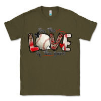 Army Green for the love of the game baseball Classic Tee - Zillion Design Studio