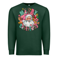Sports Green merry christmas santa Premium Sweatshirt - AdoDesignShop