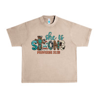 French Oak she is strong Urban Heavy Tee - Artiststas