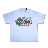 Grape Ice she is strong Urban Heavy Tee - Artiststas