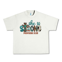 Pistachio she is strong Urban Heavy Tee - Artiststas