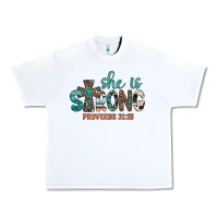 White she is strong Urban Heavy Tee - Artiststas