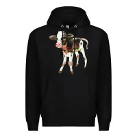 Black Holstein Calf Premium Hoodie - LillyAllenDesigns