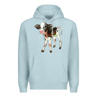 Blue Mist Holstein Calf Premium Hoodie - LillyAllenDesigns